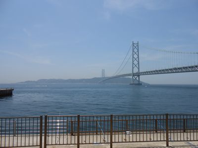 淡路島と明石海峡大橋