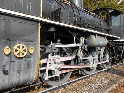 蒸気機関車C56の動輪