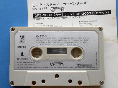 カーペンターズ BIG STAR　DF-3003